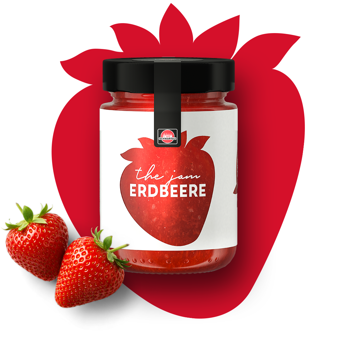 Packshot the jam Erdbeere